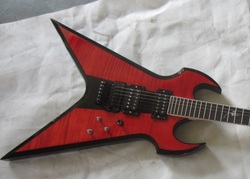 Fireplant Guitars Splitsville Red and Black.
