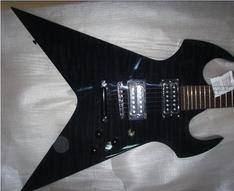 Splitsville Electric Guitar in see-thru black