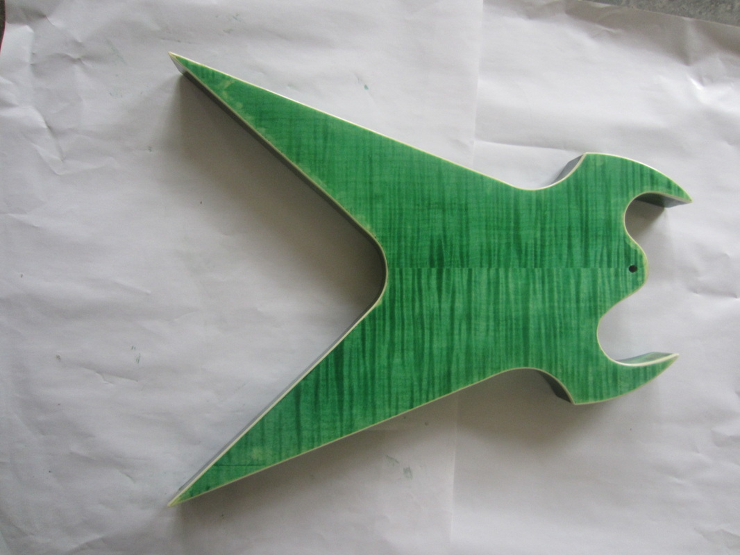 Splitsville Custom Electric Guitar in see-thru green